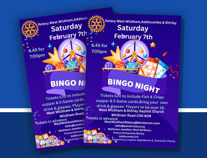 Charity bingo night in West Wickham
